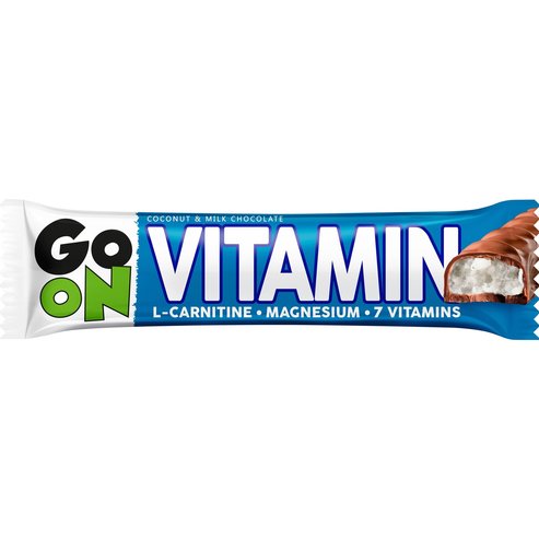 Go On Nutrition 7 Vitamins Coconut & Milk Chocolate Bar 45g