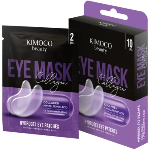 Kimoco Lifting & Hydrating Collagen & Hyaluronic Acid Eye Mask Маска за очи за лифтинг & хидратация с колаген & хиалуронова киселина 10 броя