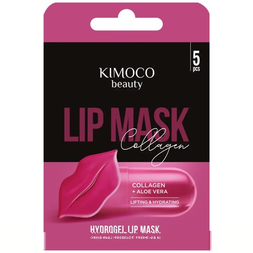 Kimoco Beauty Lifting & Hydrating Aloe Vera & Collagen Lip Maks 5 бр