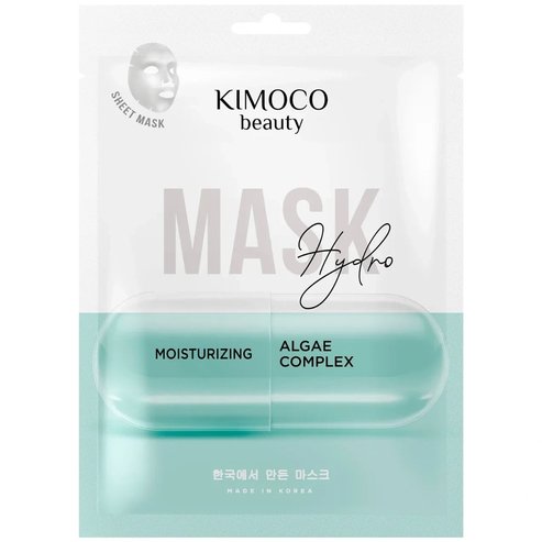 Kimoco Moisturizing Algae Complex Sheet Mask Хидратираща Текстилна Маска за Лице с Комплекс от Водорасли 23ml