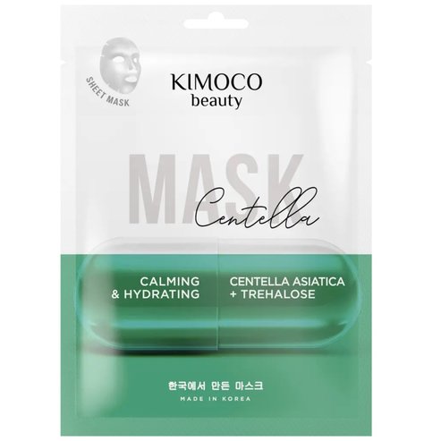 Kimoco Beauty Calming & Hydrating Centella Asiatica & Trehalose Face Sheet Mask 23ml