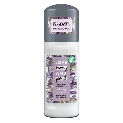 Love Beauty & Planet Argan Oil & Lavender Pampering Soin Deo Рол-он дезодорант с 0% алкохол 50ml