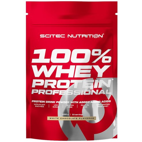 Scitec Nutrition 100% Whey Protein Professional 1000g - White Chocolate