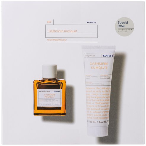 Tores Eau De Toilette Korres Promo Cashmere Kumquat 50ml & Хидратиращо мляко за тяло Cashmere Kumquat 125ml на специална цена