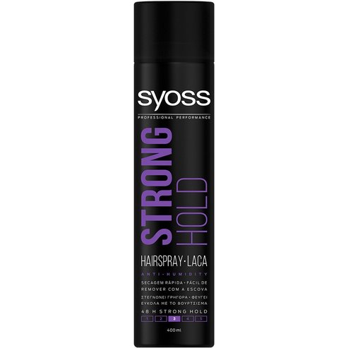 Syoss Hairspray Strong Професионално силно задържане за 48 часа за лека коса без тегло 400ml