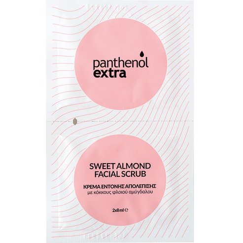 Medisei Panthenol Extra Sweet Almond Facial Scrub Интензивно ексфолиращ скраб за лице с фини частици от бадемова кора 2 x 8ml