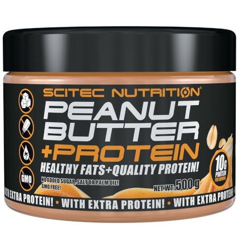 Scitec Nutrition Peanut Butter +Protein Фъстъчено масло 500g
