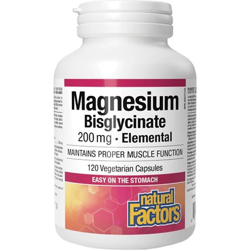 Natural Factors Magnesium Bisglycinate 200mg 120caps