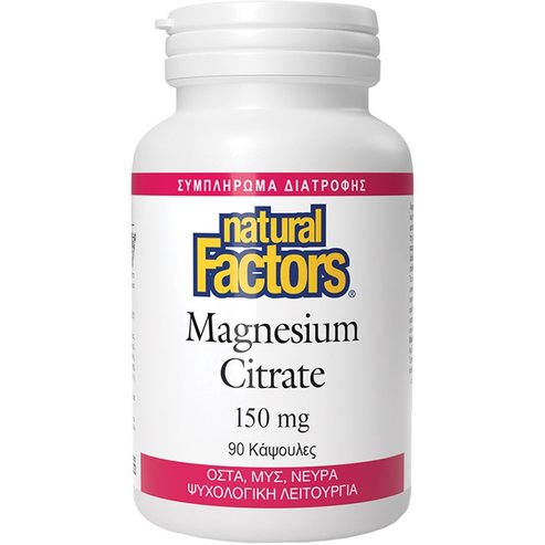 Natural Factors Magnesium Citrate 150mg 90caps