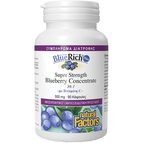 Natural Factors BlueRich Plus 500mg 90caps