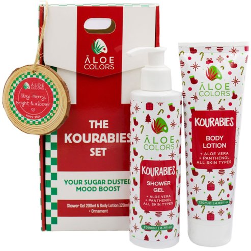 Aloe Colors Promo The Kourabies Set Shower Gel 200ml & Body Lotion 120ml & Подарък Christmas Ornament
