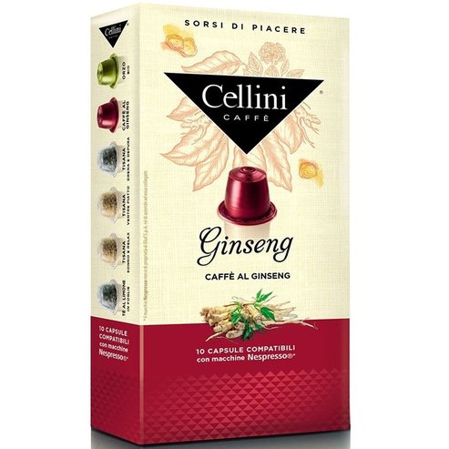 Cellini Caffe Ginseng, Съвместим с Nespresso Device 10caps
