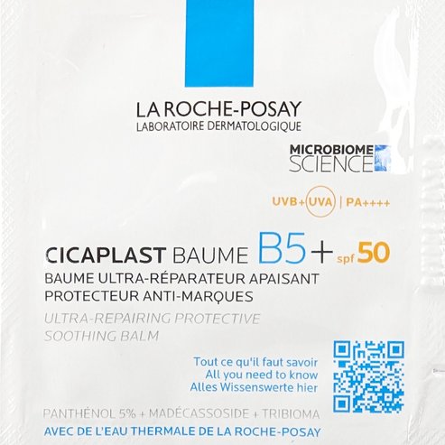 La Roche-Posay проба Cicaplast Baume B5+ Spf50, 2ml