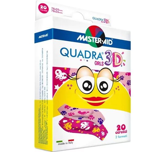 Master Aid Quadra 3D Girls 78x20mm & 78x26mm 20 бр