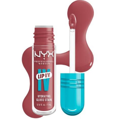 Nyx Professional Makeup Lip Iv Hydrating Gloss Stain 12-часов хидратиращ крем за устни с богат блясък и интензивен цвят 5ml - 17 Petal Pourin\'