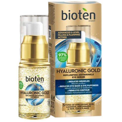 Bioten Hyaluronic Gold Replumpimg Antiwrinkle Eye Serum 15ml