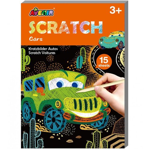 Avenir Mini Scratch Book Код 60803, 1 бр - Cars