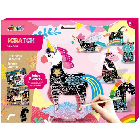 Avenir Scratch Puppets Код 60104, 1 бр - Unicorns