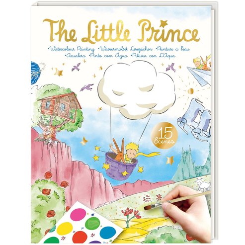 Avenir The Little Prince Watercolour Painting Книжка за рисуване с акварелни бои за деца 1 брой