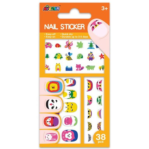 Avenir Nail Sticker Код 60517, 38 бр - Animals