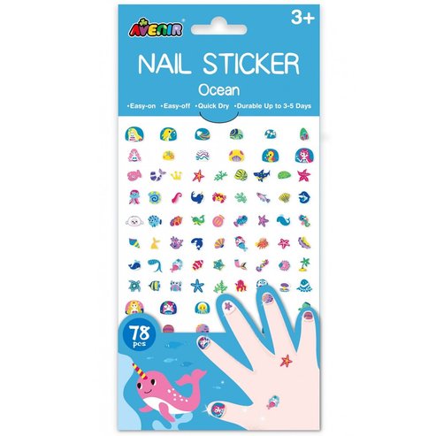Avenir Nail Sticker Big Код 60524, 78 бр - Ocean