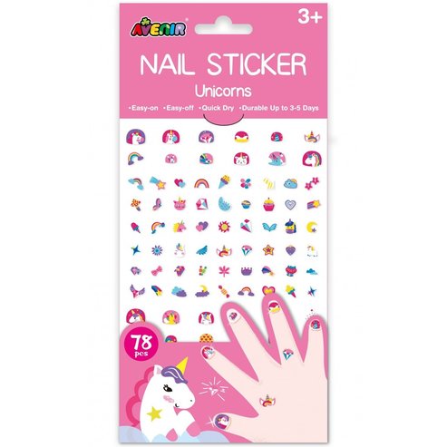 Avenir Nail Sticker Big Код 60519, 78 бр - Unicorns