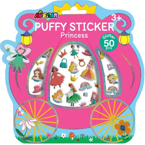 Avenir Puffy Sticker 3+ Years 50 части, код 60839 - Princess