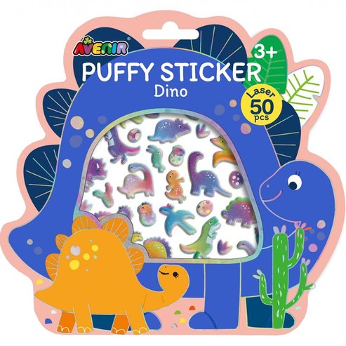 Avenir Puffy Sticker 3+ Years 50 бр, Код 60841 - Dino