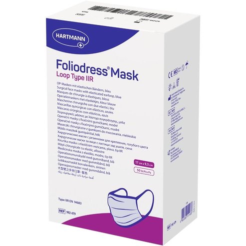 Hartmann Foliodress Loop Type IIR Face Mask 50 бр (5x10 бр)