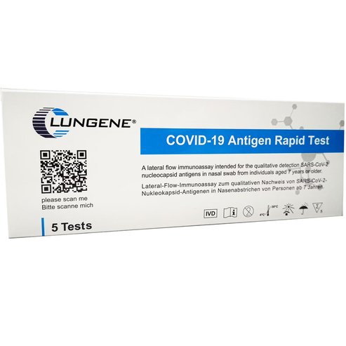 Clongene Lungene Covid-19 Antigen Rapid Self Test Cassette 5 бр
