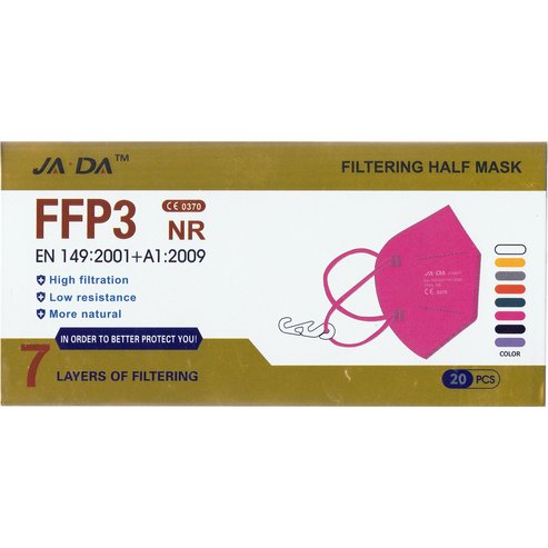Jada Non Medical 7ply Mask FFP3 NR 20 бр - розово