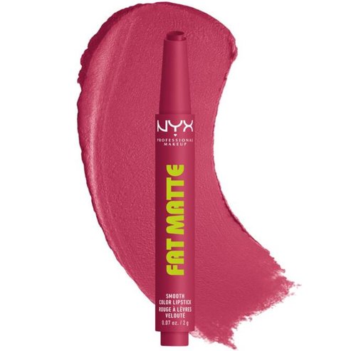 Nyx Professional Makeup Fat Matte Smooth Color Lipstick Лек Матов Червило с Цвят за Нежен & Сияен Финиш 1 брой - 12 Blush Blanket