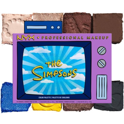 Nyx Professional Makeup Simpson Family & Color Palette Eye Pigments Палитра сенки за очи, вдъхновена от The Simpsons 1 x 0.8g