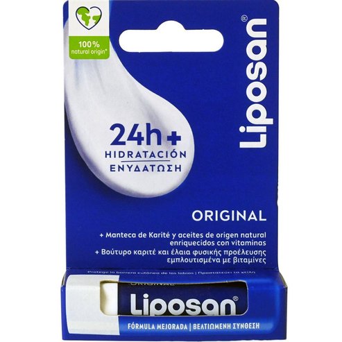 Liposan Original Blister Lip Balm Подхранващ балсам за устни 24-часова хидратация и подхранване 4.8gr
