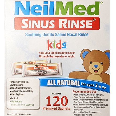 NeilMed Sinus Rinse for Kids All Natural For Ages 2 & Up 120 Сашета