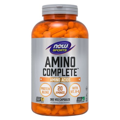 Now Foods Amino Complete™ Хранителна добавка, естествен източник на 20 аминокиселини 360veg.caps