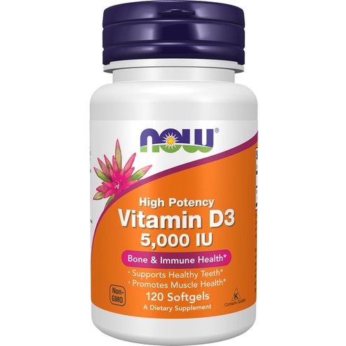 Now Foods Vitamin D3 5.000 IU 120 Softgels