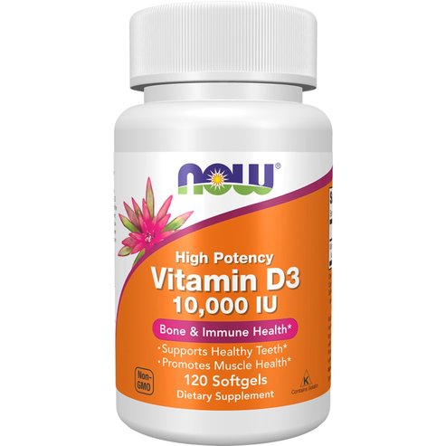 Now Foods Vitamin D3 10.000 IU 120 Softgels
