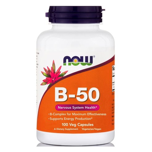 Now Foods B-50 Complex Насърчава здравето на нервната система 100caps