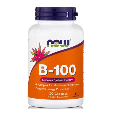 Now Foods B-100 Complex Насърчава здравето на нервната система 100caps