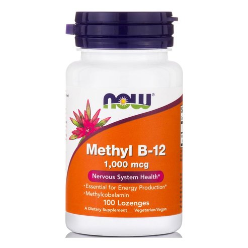 Now Foods Methyl B-12 за нормалната функция на мозъка на нервната система и имунната 1000mcg 100tabs