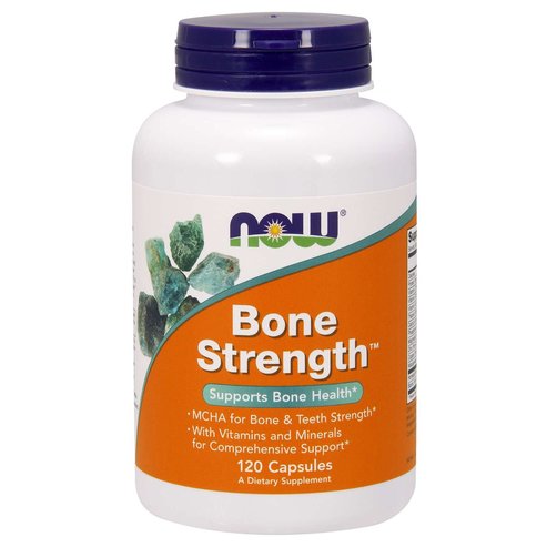 Now Foods Bone Strength™ Подобрена хранителна добавка с много формули, която помага за защита на костната маса 120 Caps