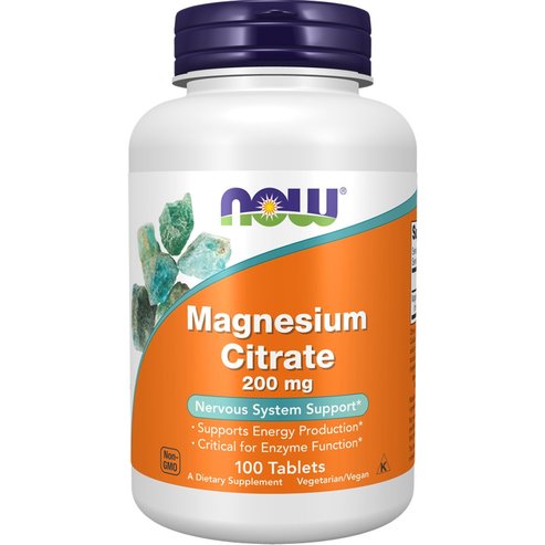 Now Foods Magnesium Citrate 200mg 100tabs