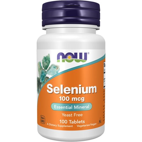 Now Foods Selenium 100mcg Yeast Free Selenomethionine Vegetarian 100 tabs