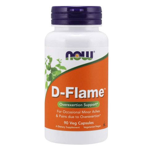 Now Foods D-Flame™ Хранителна добавка, комбинация от билки в подкрепа на отбраната на организацията 90veg.caps