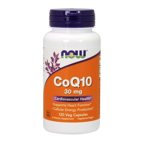 Now Foods CoQ10 30mg Хранителна добавка за здрава сърдечно -съдова система с антиоксидантно действие 120veg.caps