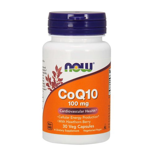 Now Foods CoQ10 100mg With Hawthorn Berry Добавка за здрава сърдечно -съдова система с антиоксидантно действие 30veg.caps