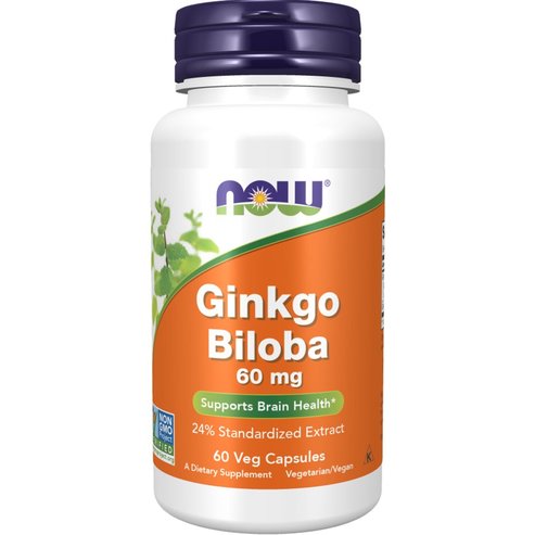 Now Foods Ginkgo Biloba 60mg 60veg.caps