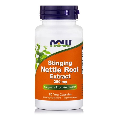 Now Stinging Nettle Root Extract 250 mg Хранителна добавка с екстракт от коприва, 90veg.caps