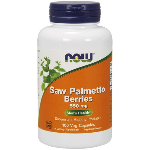 Now Foods Saw Palmetto Berries 550mg Хранителна добавка, която облекчава симптомите на простатата 100veg.caps